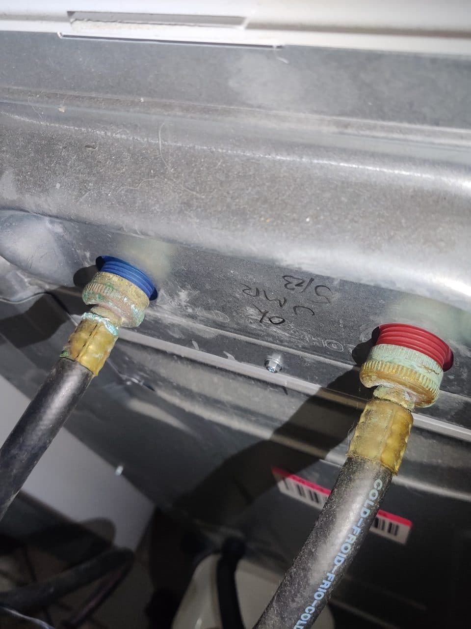 Washer water inlet hoses: Maytag washer, model MVW4005SW0 (washer repair in Fort Pierce, FL, October 2026)