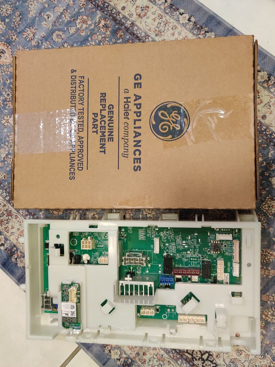 New washer control board: GE washer, model GFW550SPR5RS (washer repair in Port St. Lucie, FL, October 2026)